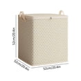 thumbnail image 3 of Large Capacity Khaki Clothes Storage Bags, Extra Strong Moving Boxes for Wardrobe Organization, 48x48x48cm/52x52x52cm/52x52x75cm Options, 3 of 8