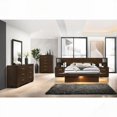 thumbnail image 6 of Tokyo Cappuccino Wood Queen LED Panel Bed - LED Illumination, Classic Look, 6 of 6