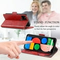 thumbnail image 4 of Case for Google Pixel 5a 5G Cover Leather Wallet Folio Case Book Design Flip Magnetic Closure - Red, 4 of 5