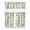 White-106, variant on Pioneer Kitchen Curtains and Valance Set 36 Inch Tier Floral Flowers 3 Pieces Set Dining Room Small Curtain Drapes Cafe Curtains Valance for Home Decor Rod Pocket