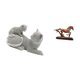 thumbnail image 5 of Escultura De Gato Y Caballo, Adorno De Mesa, Artesanía, Figura Decorativa, Estatua De Animal, Obra De Arte, Coleccionable, Decoración De Escritorio, Estantería, Sala De Estar, Oficina,, 5 of 8