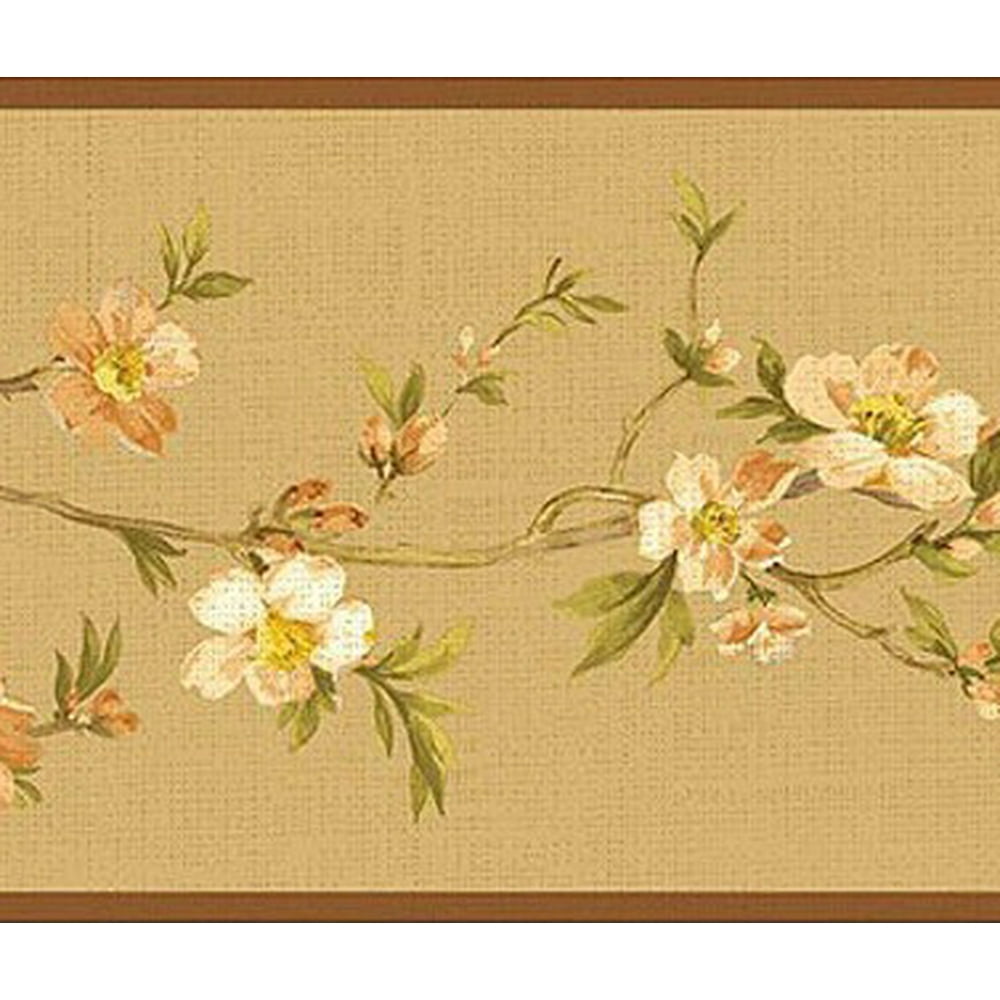 878932 Cherry Blossom Orchard Wallpaper Border NL57034b
