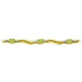 thumbnail image 3 of Galaxy Gold 2.01 CTW 14k Solid Gold Tennis Bracelet Diamond Peridot, 3 of 3
