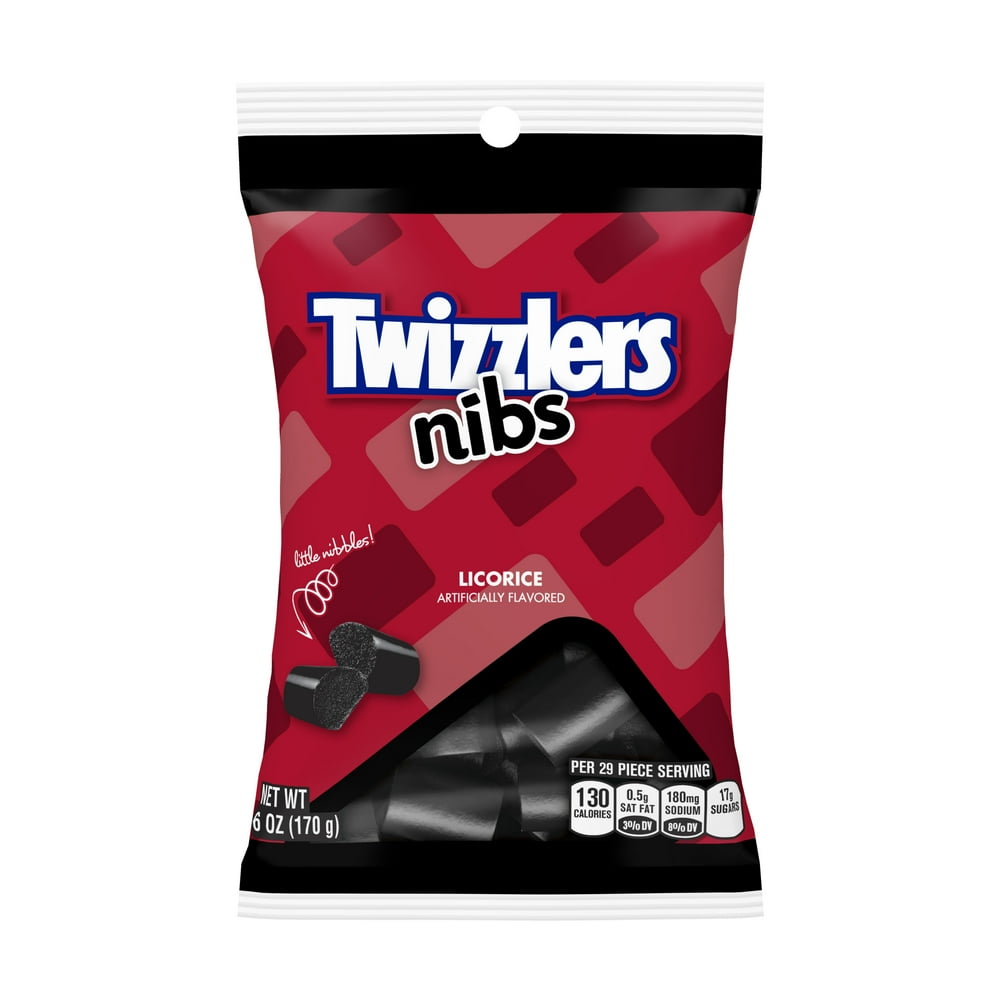 Twizzlers, Nibs Licorice Candy, 6 Oz