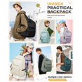 thumbnail image 2 of Mochila escolar BJLFS, pequeña, negra, impermeable, 24 litros, para niñas y mujeres, 2 of 8