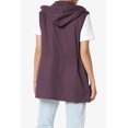 thumbnail image 2 of TheMogan Women's PLUS Drawstring Loose Fit Utility Vest Sleeveless Military Jacket, 2 of 7
