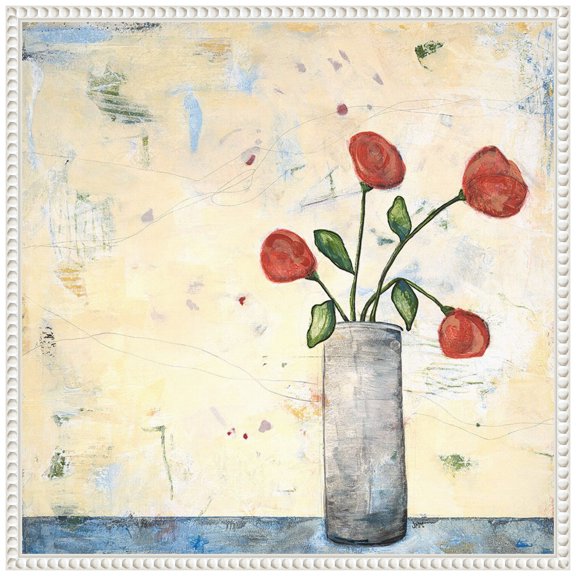 Amanti Art From The Garden Framed Canvas Wall Art Print