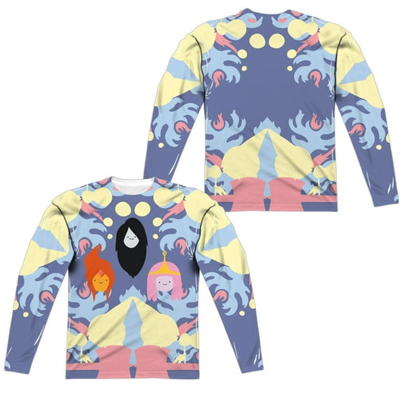 Adventure Time - Pb, Fp & Marceline (Front/Back Print) - Regular Fit Long Sleeve Shirt - Small
