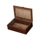 thumbnail image 3 of Caja de almacenamiento de madera con tapa de vidrio para pasatiempos, coleccionables y artículos diversos. S, 3 of 9