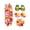 Multicolor, variant on Hawaiian Garland Artificial Flowers Fabric Neck Loop for Luau Party Costumes (Orange)