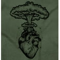 thumbnail image 2 of Heart Nuclear Explosion Symbolic Unisex Plus Fleece Graphic Sweatshirt Brisco Brands 3X, 2 of 5