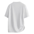 thumbnail image 4 of TEAJOPSUU Men's Crew Neck Sport T-Shirt Printed Short Sleeve Moisture Wicking Quick Dry For Hiking & Gym H-White, 4 of 5