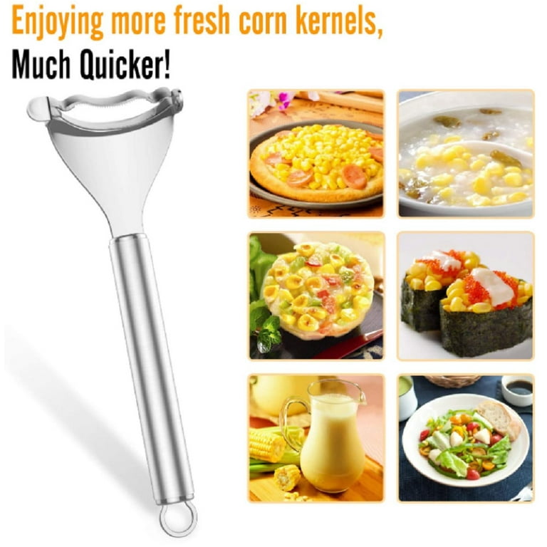  Professional Corn Kernel Cutter, Corn Cutter Peeler Stripper  Tool with Large Ergonomic Handle, Corn Peeler #1114: Home & Kitchen