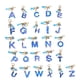 thumbnail image 4 of Minnieouse Llaveros con letras personalizadas, llavero con alfabeto portátil y ligero, llavero con borlas Accesorios de disfraces B, 4 of 6