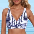 thumbnail image 2 of Bigetiay Womens Bikini Top Twist Front Bathing Suit Bra Minimalist Swimwear Swim Top Only, Size XL, 2 of 5
