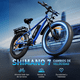 thumbnail image 5 of Bicicleta Eléctrica de Montaña para Adultos AMYET EB26, Motor 1000W, Batería 48V 15Ah, 26 Pulgadas, Azul, 5 of 11