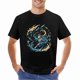 thumbnail image 4 of A young man riding the wind and waves T-shirt Mysterious pattern Mythological T-Shirt Unisex tees, 4 of 5