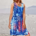 thumbnail image 1 of SMihono Robe Maxi Bohème d'Été pour Femmes Grande Taille Mode pour Femmes à Col Rond Sans Manches Robe Chandail Imprimée Robe de Plage Évasée, 1 of 6