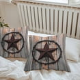 thumbnail image 4 of Outdoor Waterproof Pillow Covers Retro Country Texas Western Star Decorative Throw Pillow Protectors for Patio Sofa Garden Couch,26x26in 2 Pack, 4 of 9