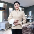 thumbnail image 2 of Uniformes de limpieza Manga larga Cómodo Espalda recta Ropa de camarera transpirable para hoteles Restaurantes Cafeterías Beige XL Estilo de mujer Inevent LF000333-04, 2 of 7