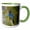 Green/White, variant on 3drose, Stellers Jay, Sierra, California, Usa, 11oz Two-tone Red Mug