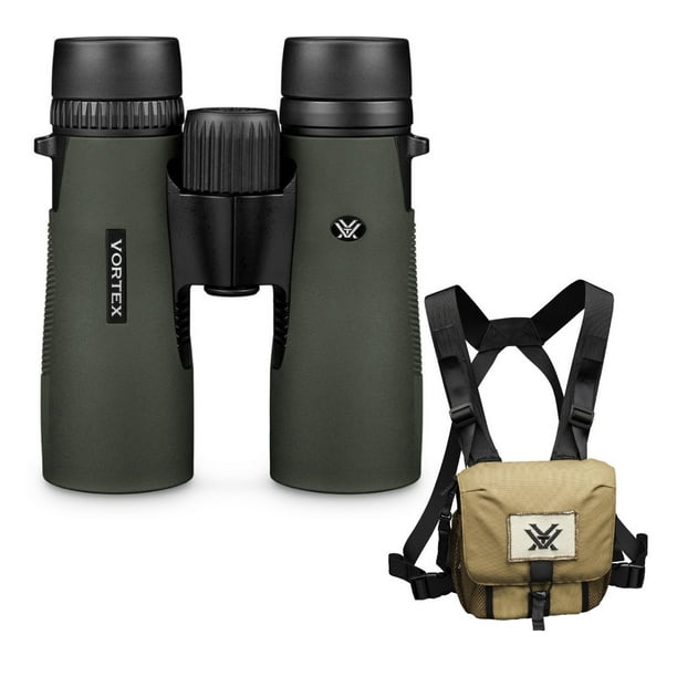 Vortex 10x42 Diamondback HD Roof Prism Binoculars with Glass Pak Harness Case