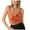 Orange, variant on jsaierl Womens Camisole Tank Tops Cowl Neck Silk Shirts for Women Tie Strap Dressy Tank Top Women's Satin Blouses