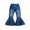 Blue, variant on PLHWHYQ Girls Denim Jeans For Fall Flared Leg Fit Kids Trousers For Everyday Comfort Style Versatile Solid Color Bottoms Blue 12-24 Months