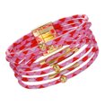 thumbnail image 2 of yingyy Bracelet Multi-layers Magnetic Buckle Leather Multi-colored Leopard Print Bangle Party Decoration Wristband Jewelry Pink 1Set, 2 of 6