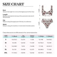 thumbnail image 4 of Kdxio Insects Print Women's 2 Piece High Waisted Wrap Spaghetti Strap Summer Swimsuit Bikini Set-Medium, 4 of 7