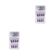 thumbnail image 4 of 1 Juego de prensa de punta francesa en las uñas extensión de gradiente brillo uñas Extra largas moda cubierta completa salón de bailarina DIY tipo 16 Pegamento 2g, gelatina 24 piezas 2piezas Qarigey  CBP262279, 4 of 5