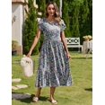 thumbnail image 4 of Vestido Zeagoo - Camiseta para mujer, talla A, midi, con bolsillos, 4 of 7