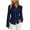 Navy, variant on Women's Button Down Dress Shirts Long Sleeve Collared Tailored Fit Stretch Blouse Curved Hem for Work Office Business Casual, Army Green, L