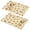 Pioneer Flower Floral-1, variant on Placemat, Pioneer Flower Floral Print Pattern Place Mats Table Mat Set Of 2, PVC Washable Placemats for Party Kitchen Dining Decoration, 18x12 Inch, Fade Resistant