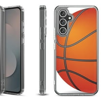 Shockproof Protective Phone Case Cover for Samsung Galaxy S25 FE, by OneToughShield - Basketball