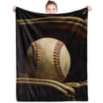 thumbnail image 5 of Softball Blanket Softball Gift for Teens, Flannel Soft Warm Plush Sport baseball Throw Blanket for Girls Boys Kids Teen Softball Lovers All Season Couch Sofa Bed Living Room Home Decor(60"x80"), 5 of 7