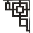 thumbnail image 4 of Ekena Millwork 2"W x 12"D x 15"H Eris Wrought Iron Bracket, (Triple center brace), Antiqued Silver, 4 of 7