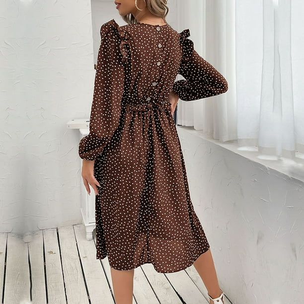 Polka dot boho dress 2025