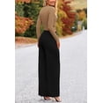 thumbnail image 3 of PRETTYGARDEN Women's 2 Piece Loungewear Long Sleeve Crop Top Wide Leg Palazzo Pants Set Tracksuits Casual Outfit, 3 of 10