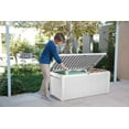 Keter Sumatra 135 Gallon Durable Weatherproof Resin Deck Box Organization and Storage for