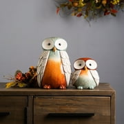 Home Decorative Owl (Set of 2) 6H, 16H Terra Cotta