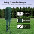 thumbnail interactive-video image 1 of Clear Power 35ft Outdoor Extension Cord – 16/3 SJTW, 3-Outlet, Green – CP10194 1 of 5