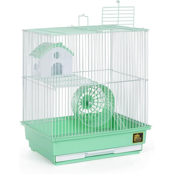 Two Story Hamster Cage - Green