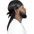 thumbnail image 3 of HSHDLDF Lot de 2 Durags Soyeux pour Hommes Femmes Vagues Satin Haut de Gamme Du-rag de Luxe, 3 of 7