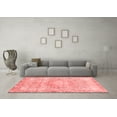 thumbnail image 3 of Ahgly Company Indoor Square Abstract Red Modern Area Rugs, 6' Square, 3 of 4