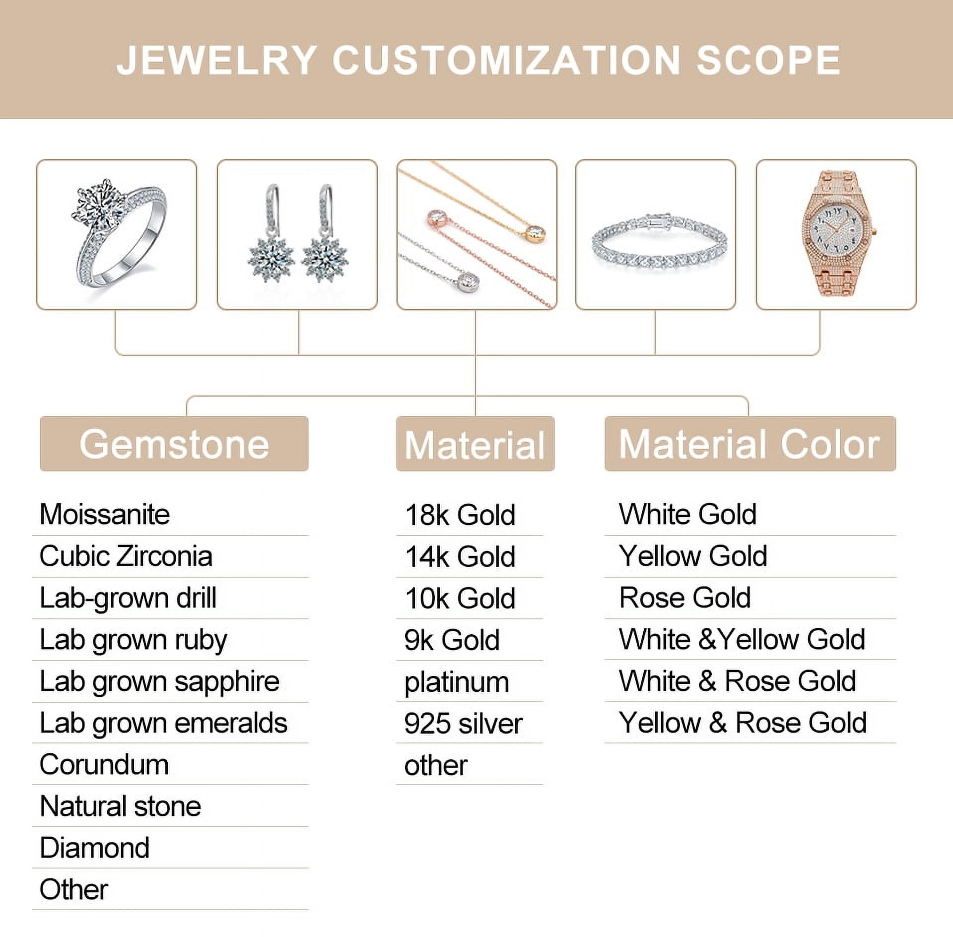 Moissanite Loose Stones Marquise Cut Real D VVS1 Lab Grown Diamond Colorful Gemstones for Jewelry Making Engagement Ring Pendant Necklace Earrings with GRA Certificate Anniversary Gifts