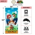 thumbnail image 3 of Franco Kids Super Soft Cotton Beach Towel, 28? x 58?, Super Mario, 3 of 4