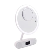Impressions Vanity Melody Round Duotone Lighted Makeup Mirror with Adjustable Brightness (White)