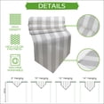 thumbnail image 5 of Grey Striped Table Runner Linen Burlap Table Runner 72 Inches Long Modern Minimalist Horizontal Stripes Dresser Scarves for Kitchen Island Coffee Dining Room Party Wedding Holiday Decor 16"x72", 5 of 8
