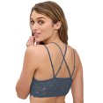 thumbnail image 2 of BLAKE & CO. Juniors' Lace Triangle Strappy Racerback Pullover Bralette , Sizes S - 3X, 2 of 4